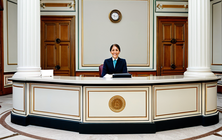 법률 자문가의 법적 자문 - **

"A professional lawyer in a modest business suit, sitting at a desk in a bright, modern French l...