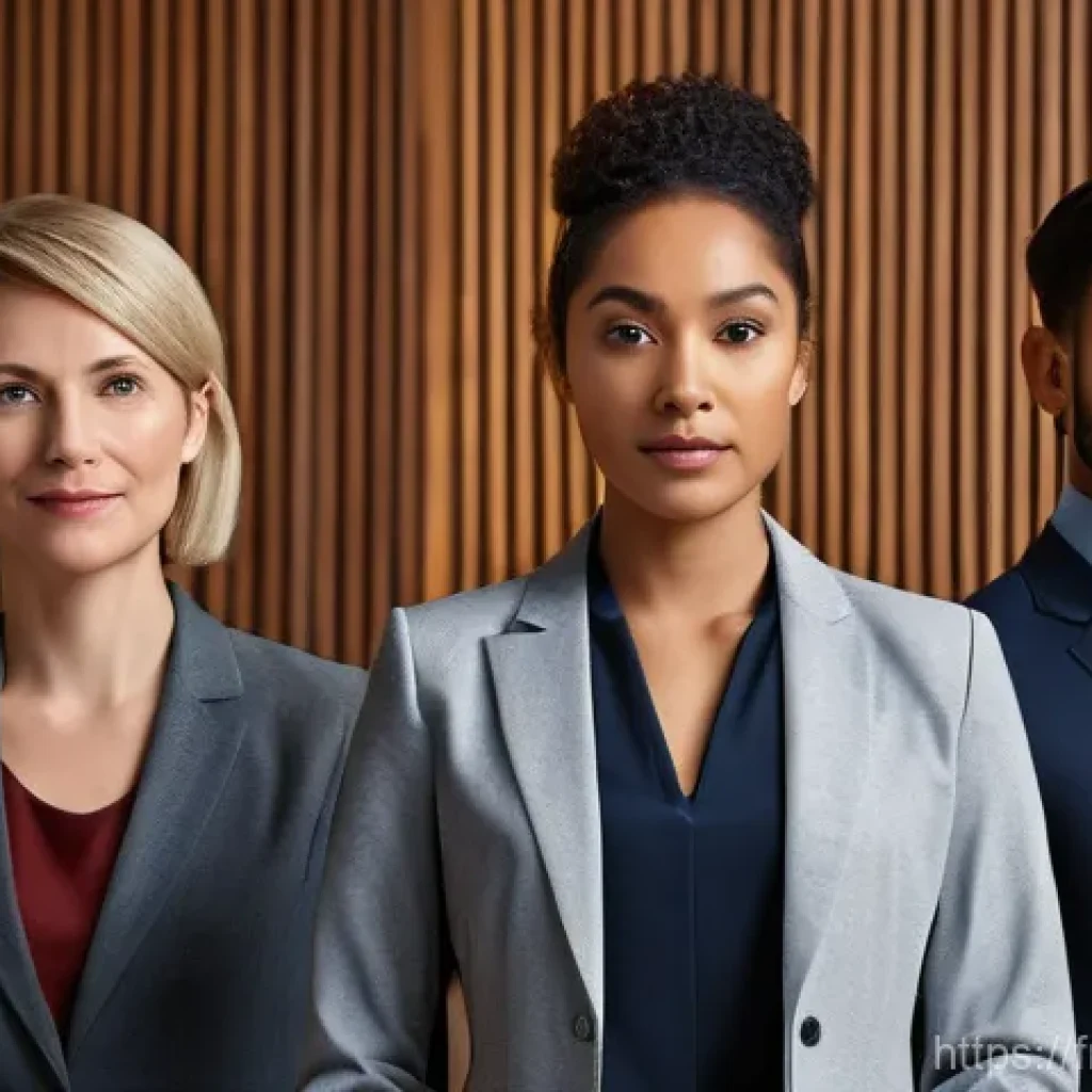 법률 자문가의 전문 분야 선택 - **Digital Law: AI Ethics Discussion**
A high-resolution, photorealistic image of a diverse group...