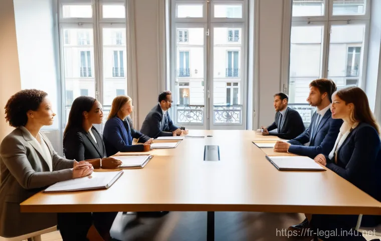 법률 자격증 연도별 통계 - Image Prompt 1: The Modern and Diverse French Bar**