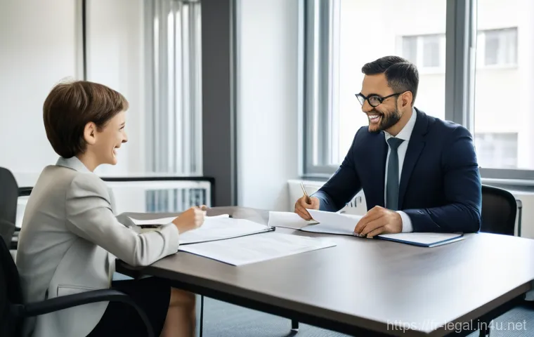 법률자문가의 실무 사례 - **Prompt 1: Family Legal Guidance**
    "A heartwarming scene inside a modern, tastefully decorated ...