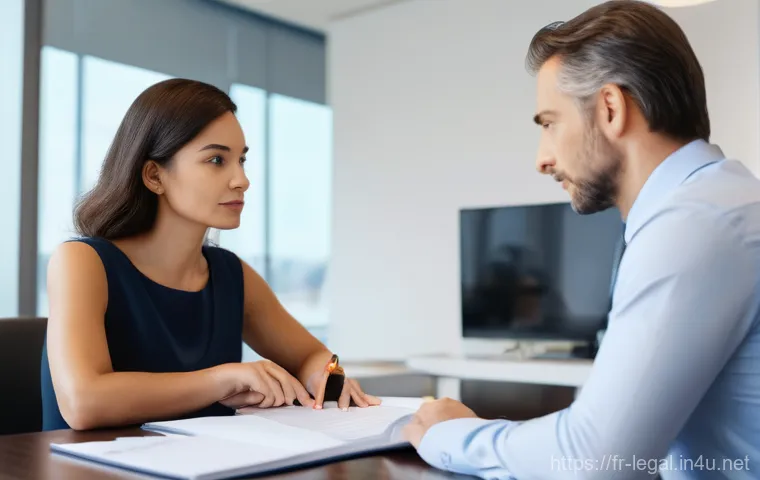 법률 자문가의 경험에서 배운 교훈 - A diverse individual, perhaps a young woman in her late 20s with a determined expression, is comfort...